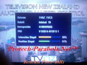 TVNZ, TVC3 on Freq 4146 V 4000 @ INTELSAT 19