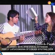 Aliando dan Prilly di Lokasi Syuting 1